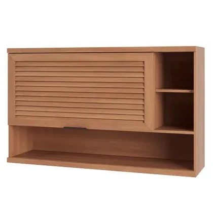 Armário Aéreo Macadamia 1 Porta 120cm Telasul com Nicho - Image 2