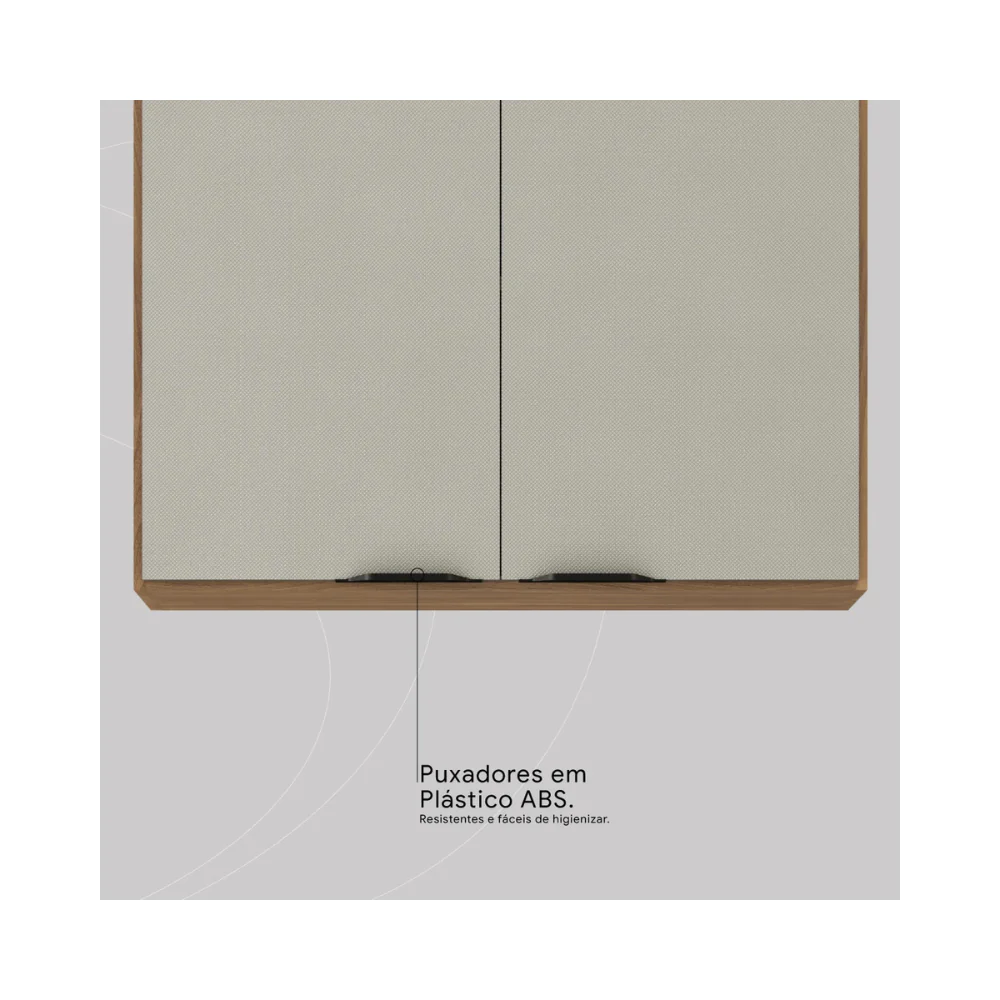 Armário Aéreo 80cm 2 Portas Firenze Demóbile - Image 9