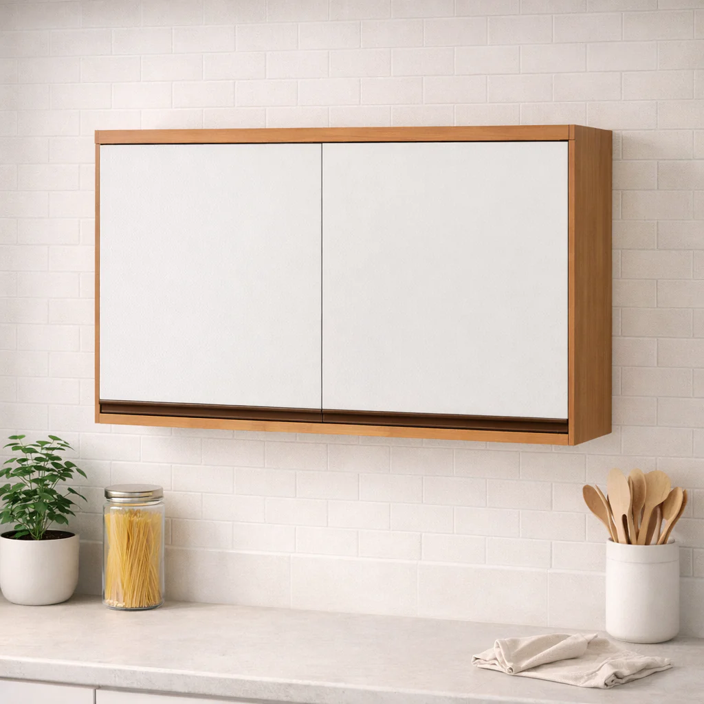 Armário Aéreo 80cm 2 Portas Telasul Macadâmia