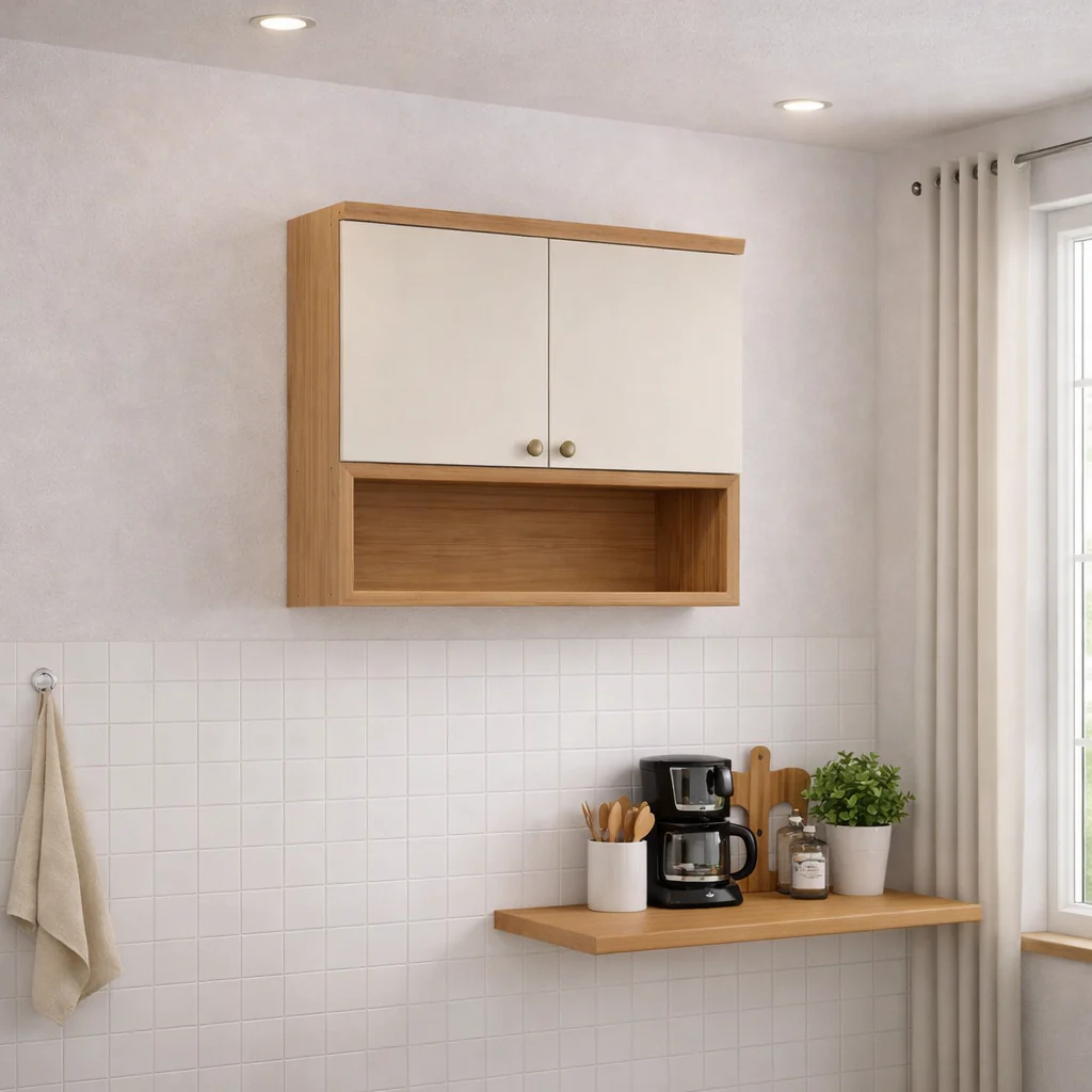 Armário Aéreo Duplo 2 Portas  80 Cm Selene Linea