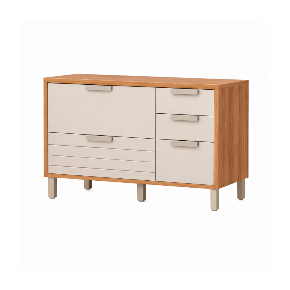 Balcão 1 Porta 4 Gavetas 120cm Eloise MGM - Image 6