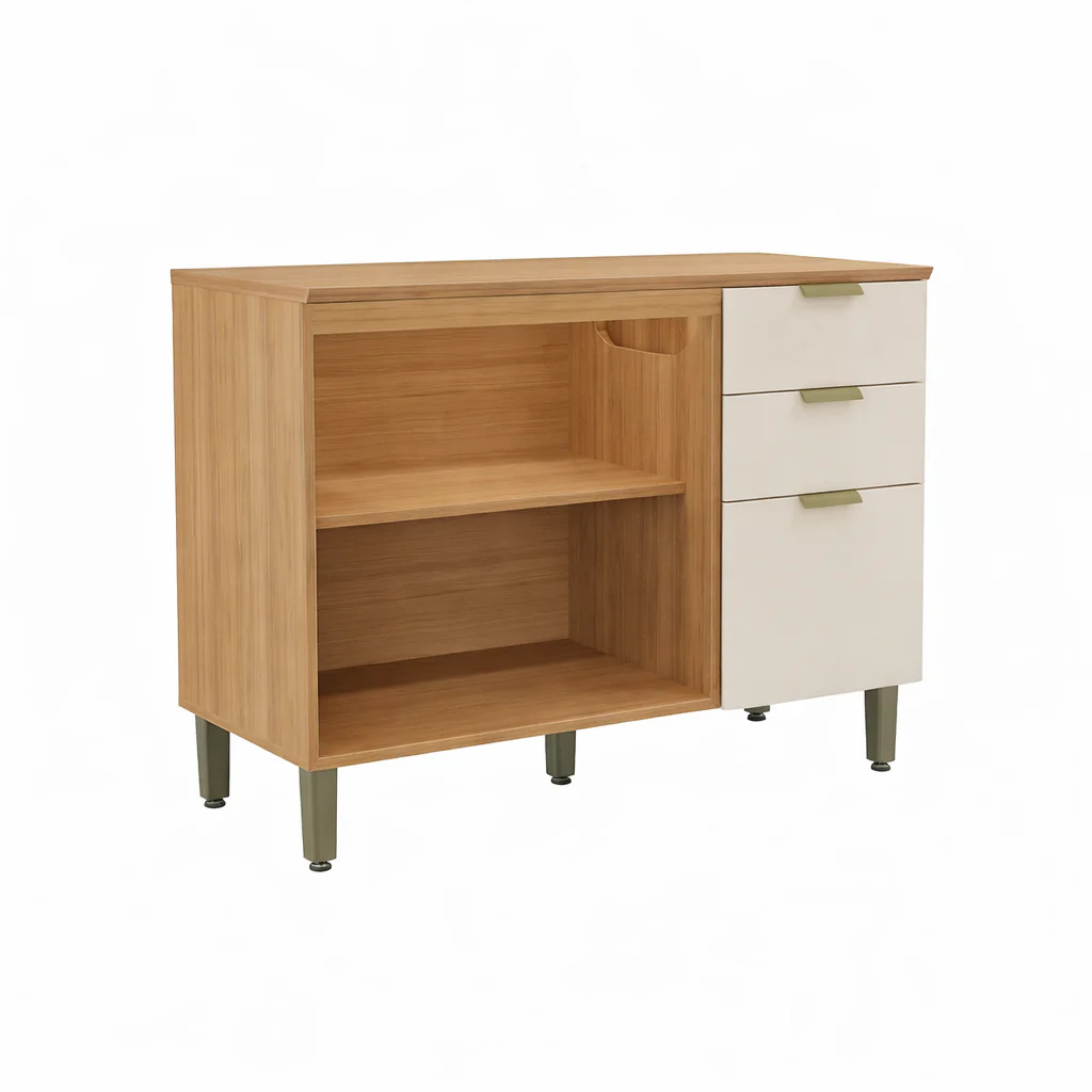 Balcão 120 cm 3 portas e 2 Gavetas Selene Linea - Image 3