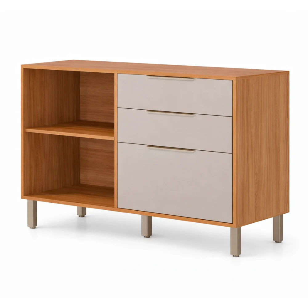 Balcão 120cm 2 Portas 2 Gavetas Divina MGM Móveis - Image 3