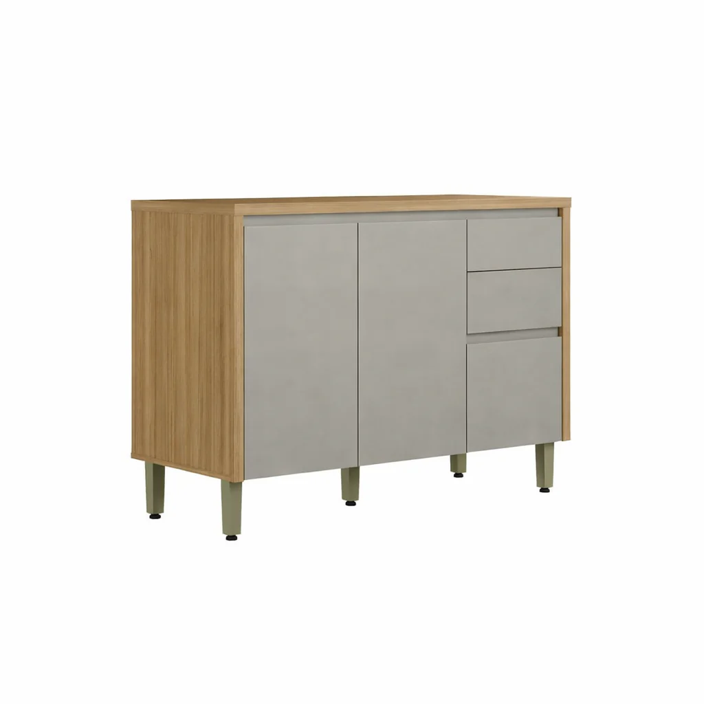 Balcão 2 Portas 3 Gavetas 120cm Allure linea - Image 2