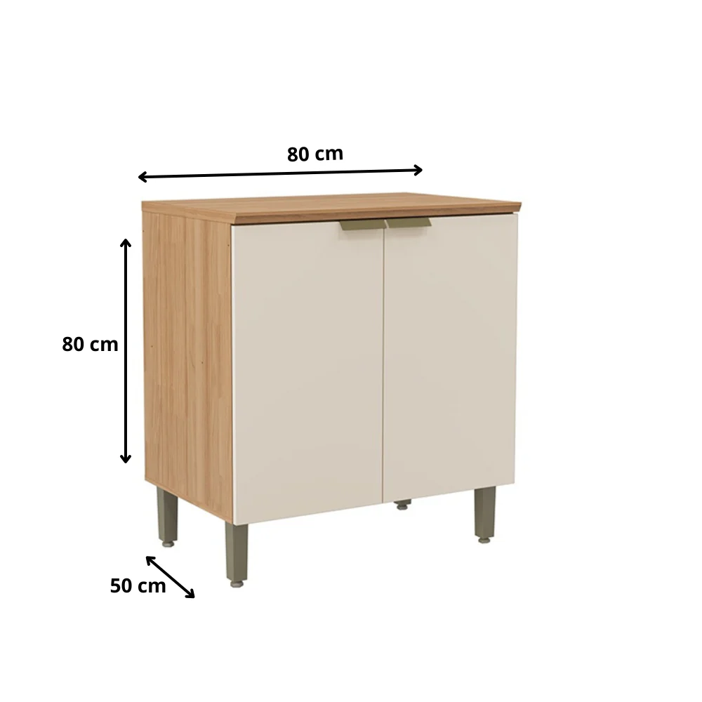 Balcão 2 Portas 80 cm Selene Linea - Image 3