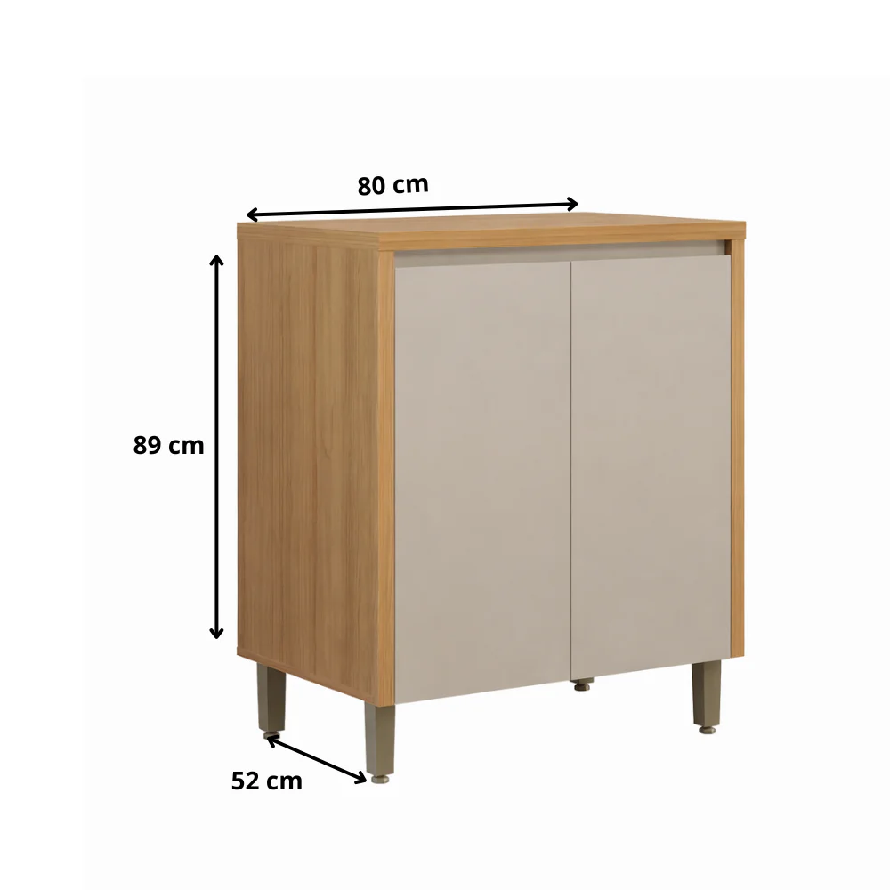 Balcão 2 Portas Allure Com Tampo 80cm Linea - Image 4