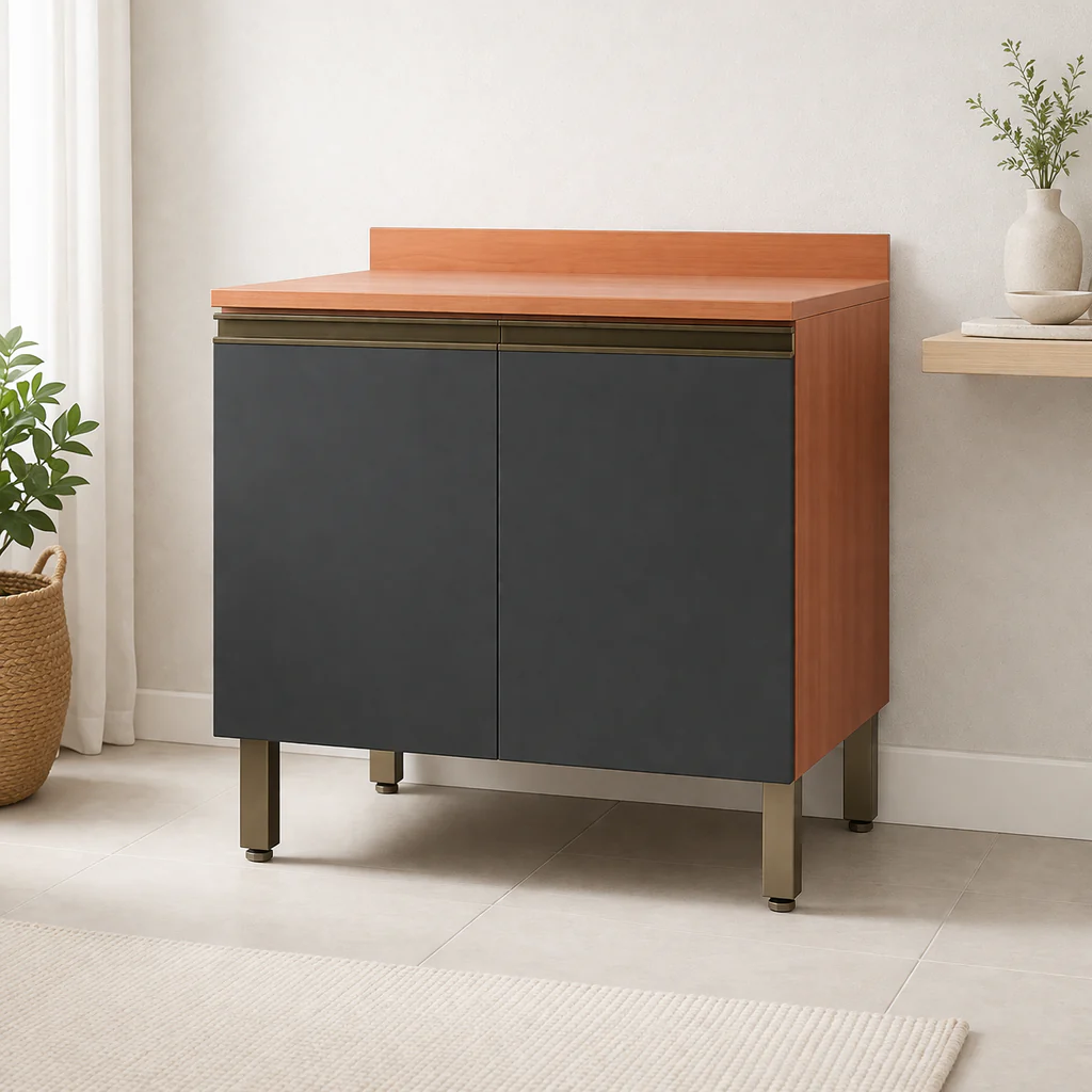 Balcão de Cozinha Macadâmia 80cm 2 Portas com Tampo Telasul - Image 3