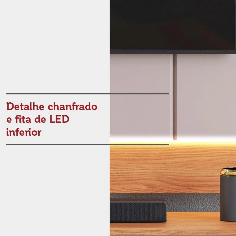 Bancada Cairo com Painel Antares para TV até 65"  DJ Móveis - Image 3