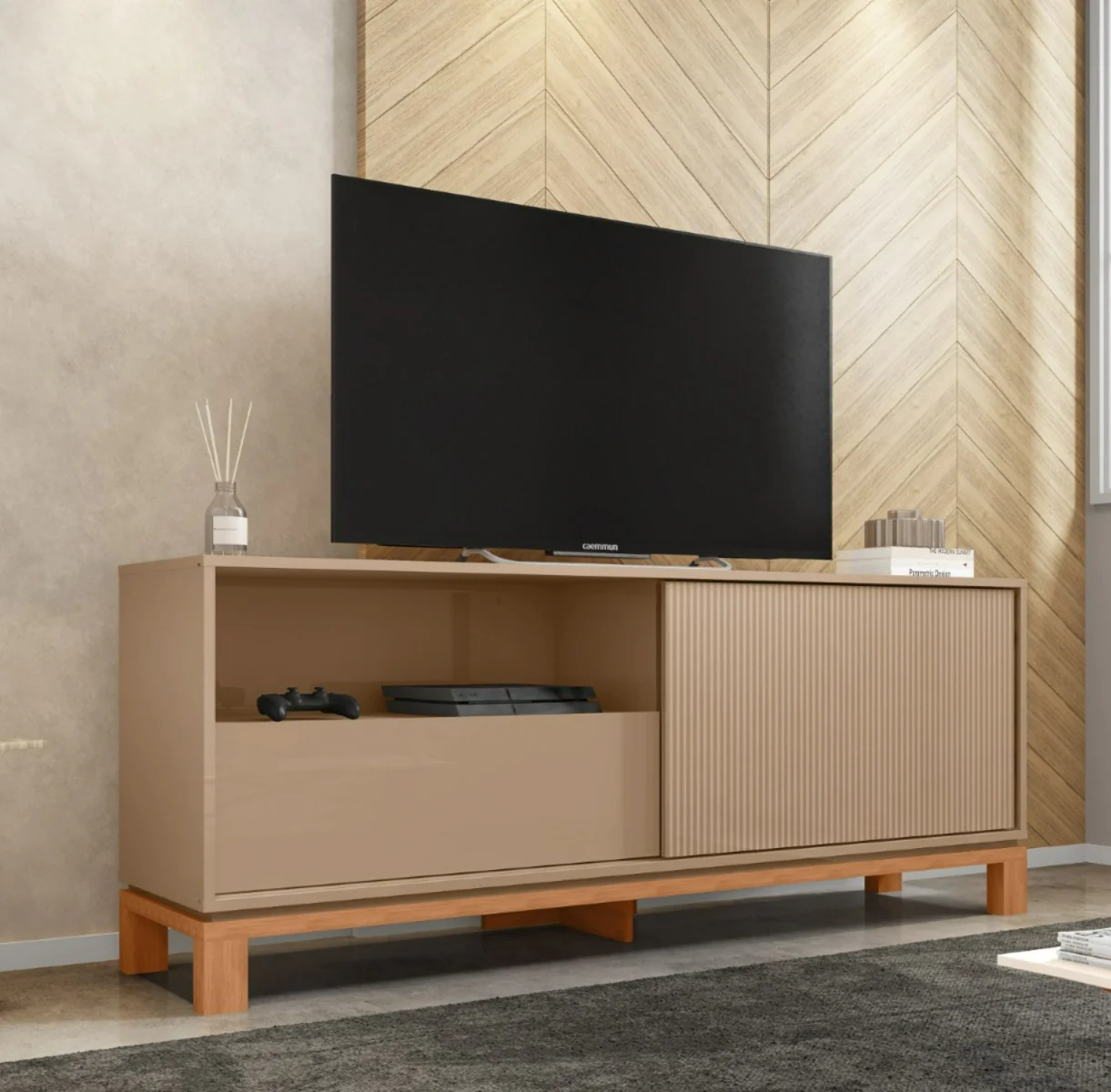 Bancada Para  Tv Até 55 Polegadas Mondrian Caemmun - Image 4