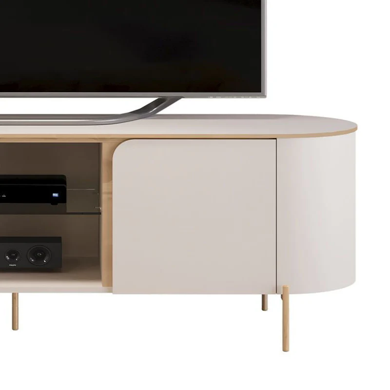 Bancada Para Tv Até 65" MDF 2 Portas Adele DJ Móveis - Image 3