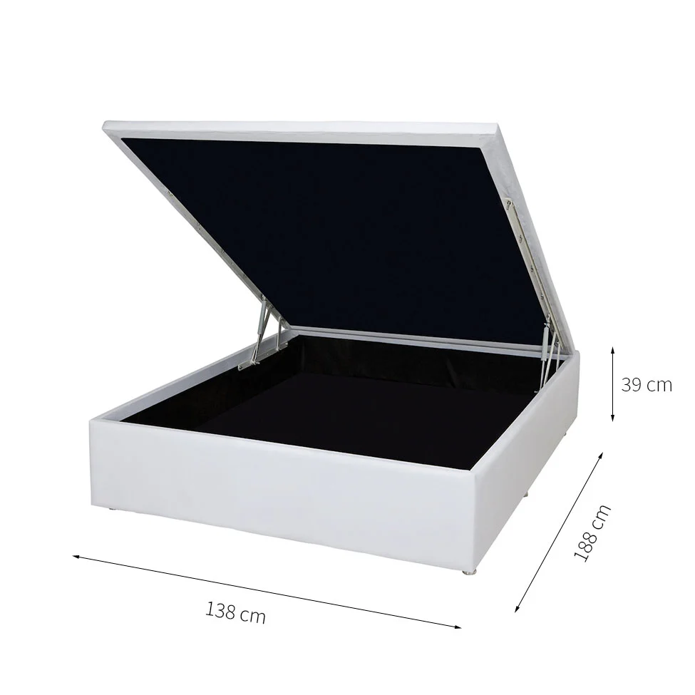 Base Box de Casal Baú 138cm Bacetto - Image 7