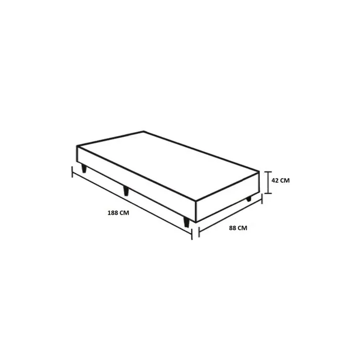 Base Para Cama Box Solteiro 88x30cm  Flex  Reconflex - Image 4