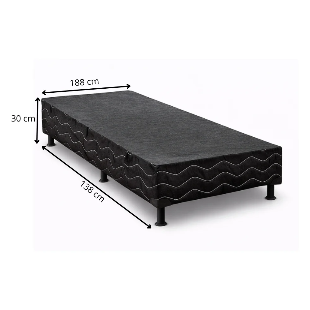 Base Para Cama Box Solteiro Bordada Universal 188x88 Bacetto - Image 4