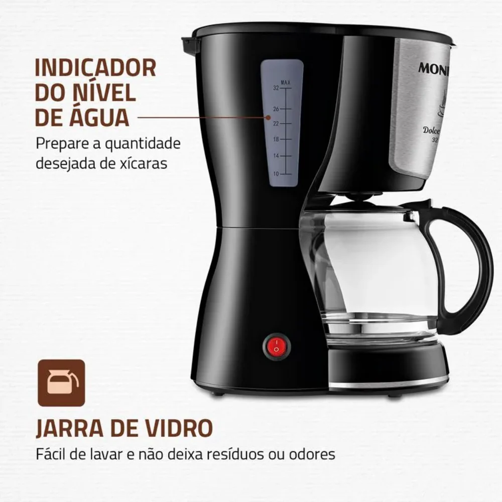 Cafeteira Elétrica Mondial Dolce Arome C-32 32 Xícaras - Image 5