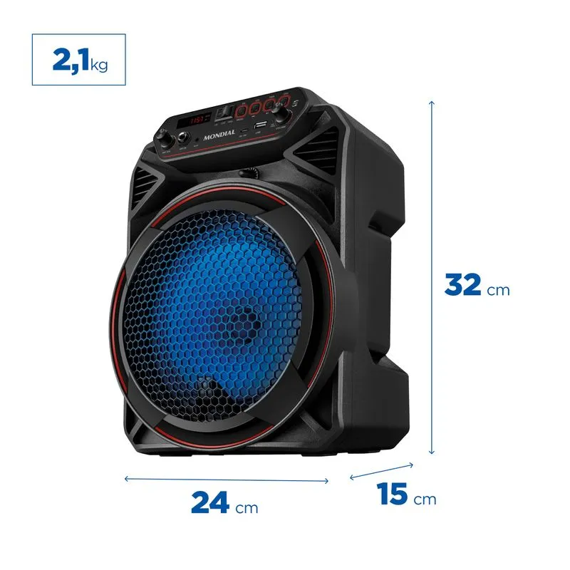 Caixa de Som Amplificada Mondial CM-150 150W Bluetooth - Image 6