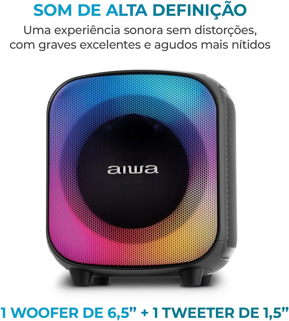 Caixa De Som PartyBox AIWA PB-07 Bluetooth - Image 10