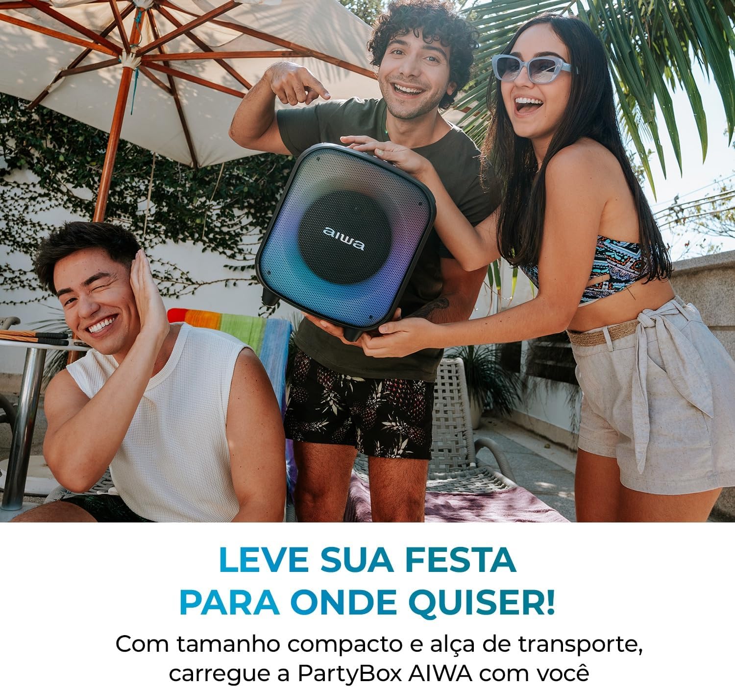 Caixa De Som PartyBox AIWA PB-07 Bluetooth - Image 12