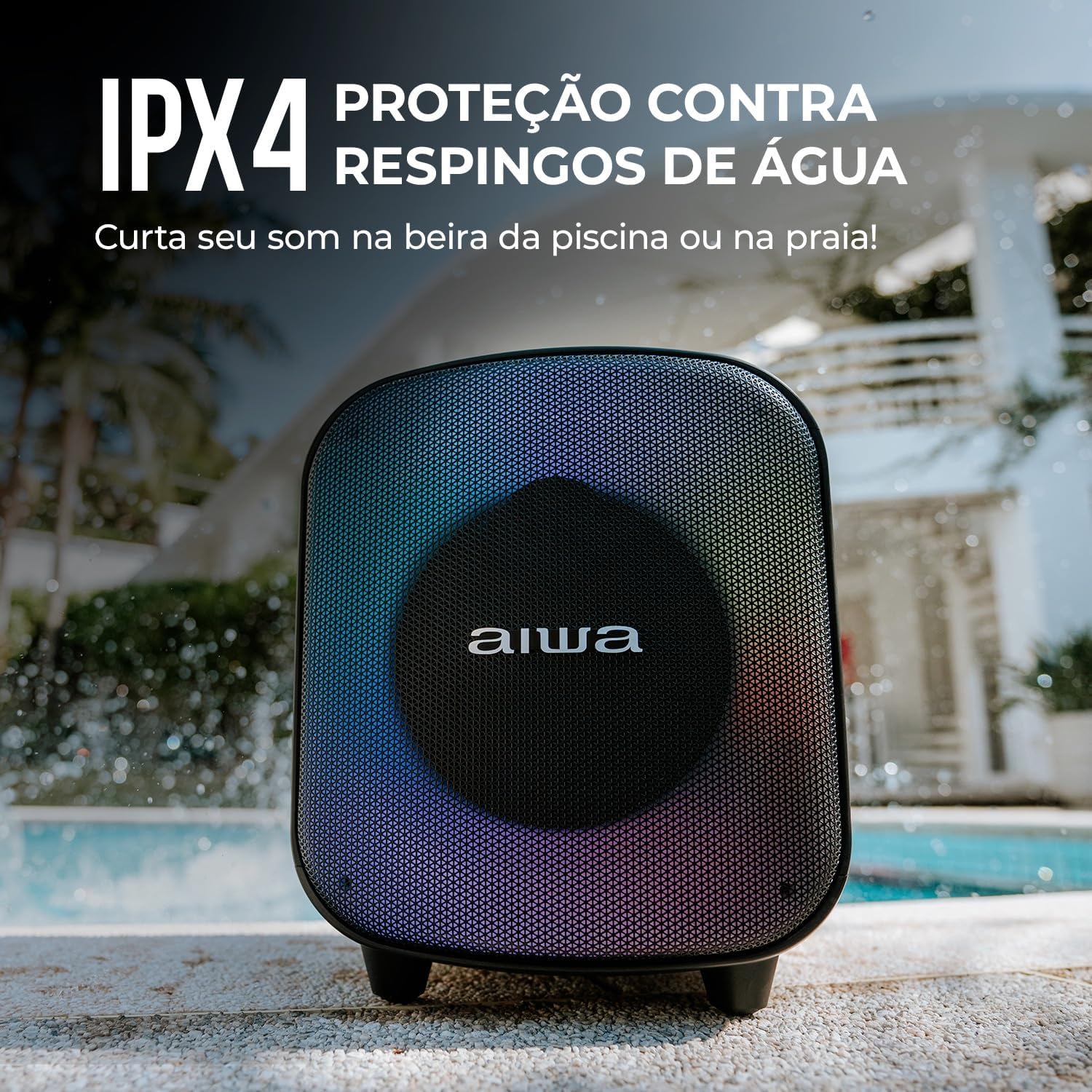 Caixa De Som PartyBox AIWA PB-07 Bluetooth - Image 8
