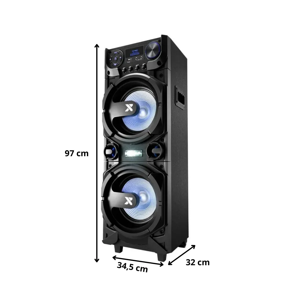 Caixa de Som Torre Amplificada Bluetooth 1000W CA-5000 Lenoxx - Image 4
