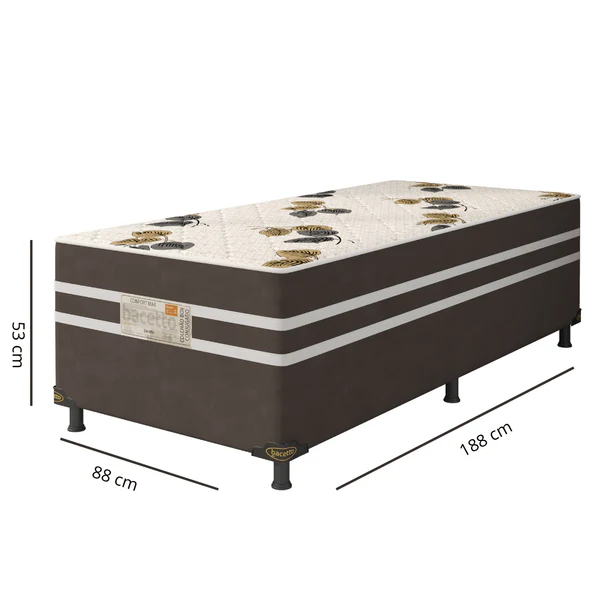 Cama Box Solteiro Conjugada 88x53  Confort Max  Bacetto - Image 4