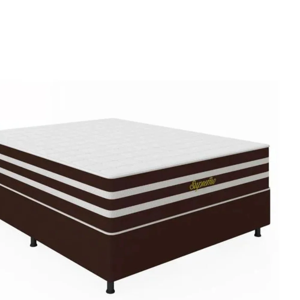 Cama Box Casal (Colchão + Base) 138x188 Supremo Bacetto - Image 3