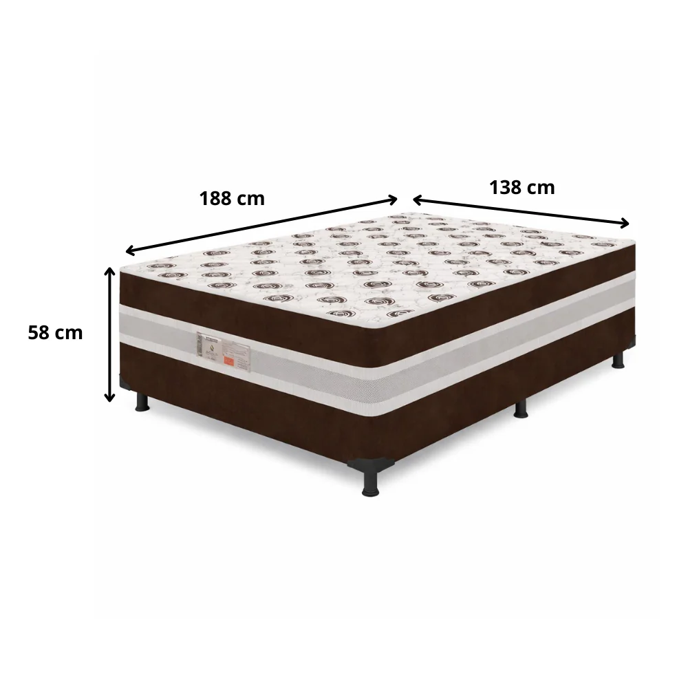 Cama Box Casal Conjugada Confort Max Bacetto - Image 4