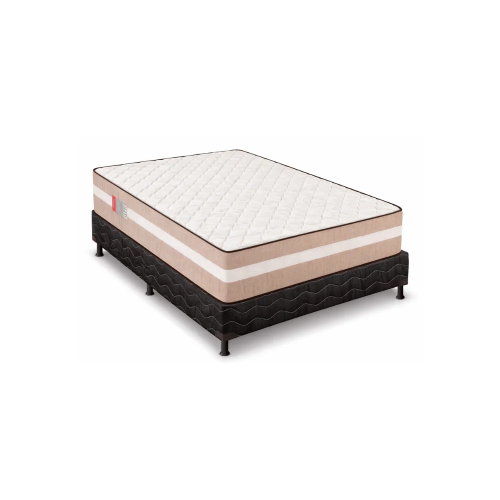 Cama Box Casal Gold Premium Base e Colchão 188x138 Reconflex - Image 2