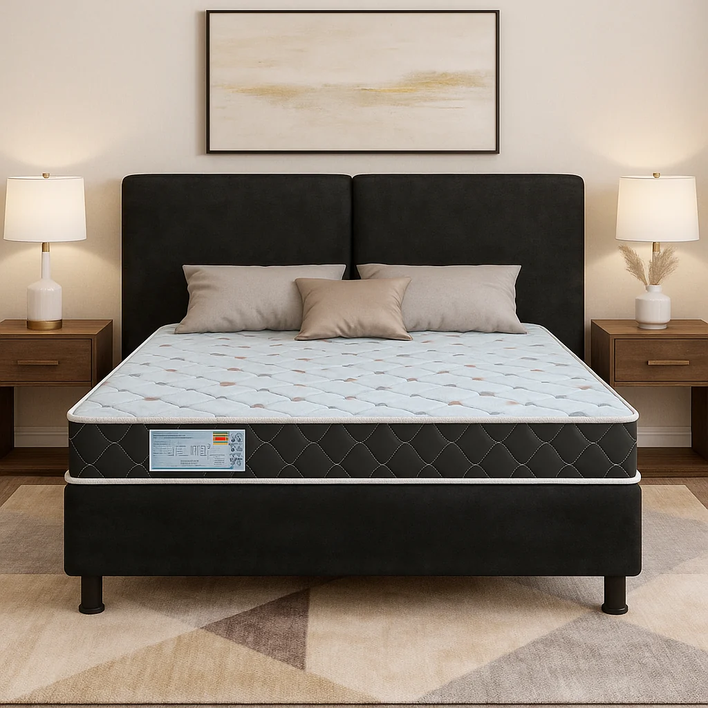 Cama Box Casal Isoflex (Colchão+Base) 138x188 D45 Placa EPS Bacetto - Image 3