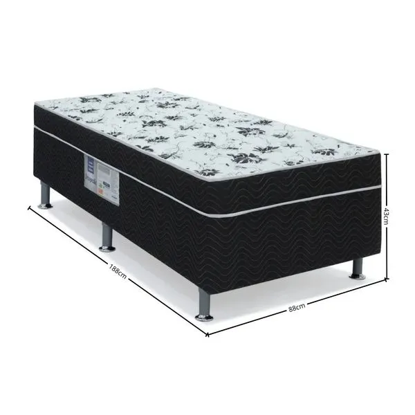 Cama Box Conjugada Solteiro D28 88x188x43 Union Ortopedic Ortobom - Image 5