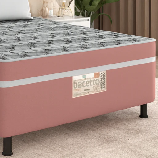 Cama Box Conjugada Viúva 128x42cm Star Pink Bacetto - Image 3