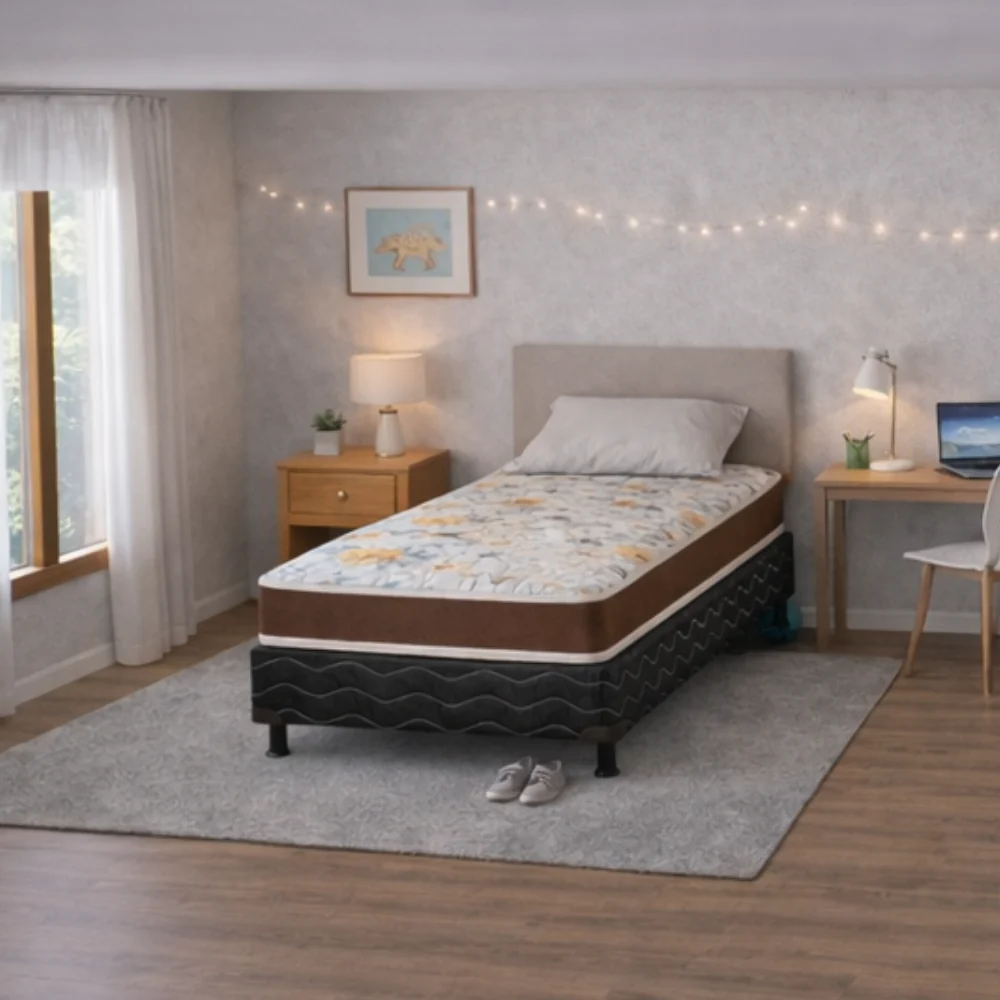 Cama Box Solteiro Colchão e Base 88x188 D45 EPS Bacetto