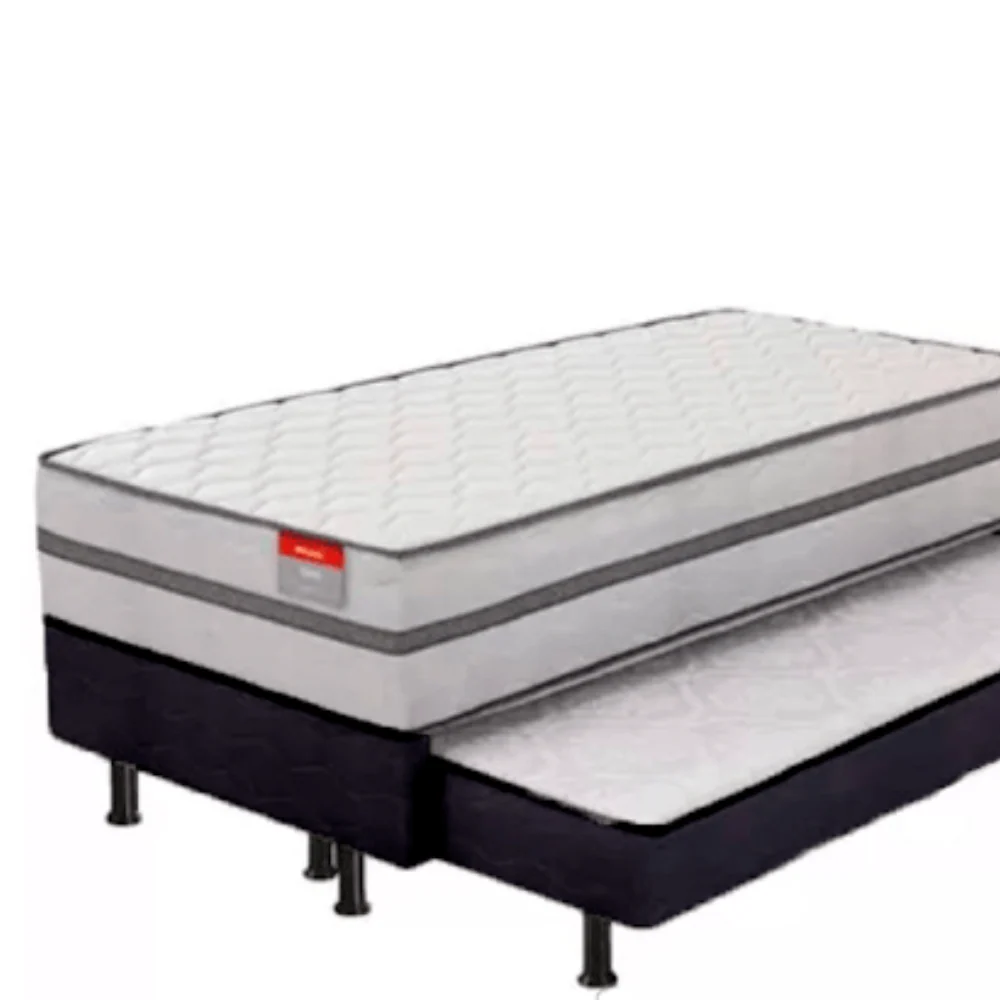 Cama Box Solteiro Conjugada Pillow Com Auxiliar Double 88x188 Reconflex - Image 3