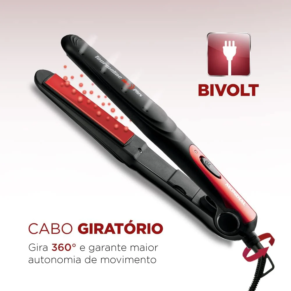 Chapinha de cabelo Mondial Alisadora Tourmaline Ion Plus P-11 - Image 4