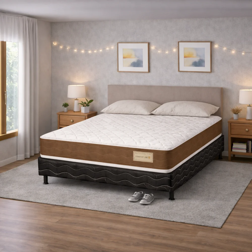 Conjunto Box Casal 188x138 Confort LN Reconflex - Image 5