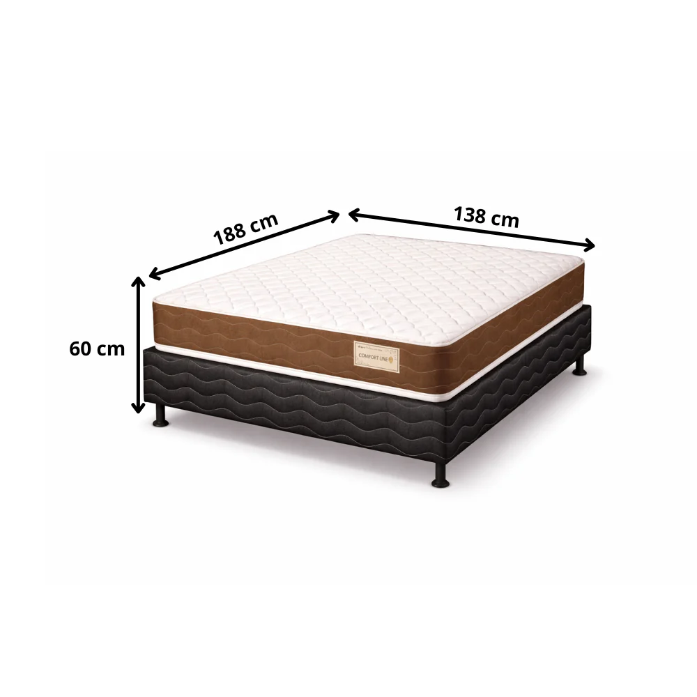 Conjunto Box Casal 188x138 Confort LN Reconflex - Image 8