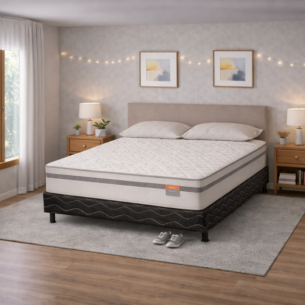 Conjunto Box Casal 188x138 Confort LN Reconflex - Image 9