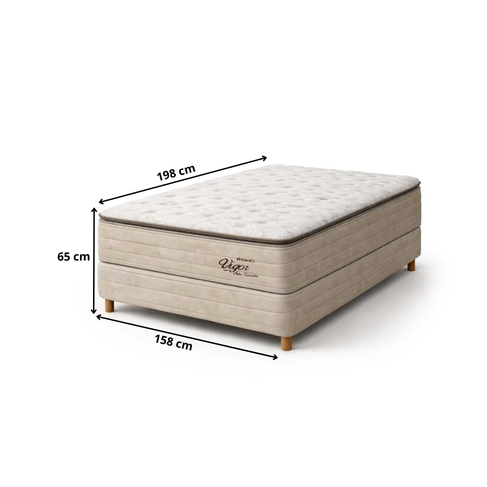 Conjunto Box Queen 158x198 Vigor Topazio - Image 4