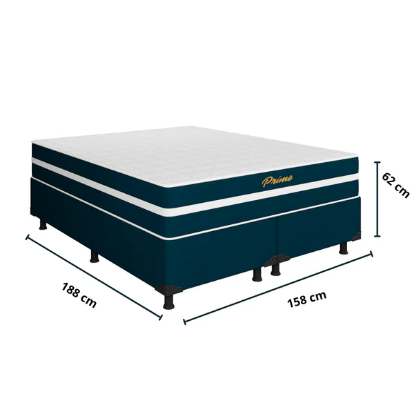 Cama Box Queen Prime (Colchão + Base) 158x198x60 Bacetto - Image 4