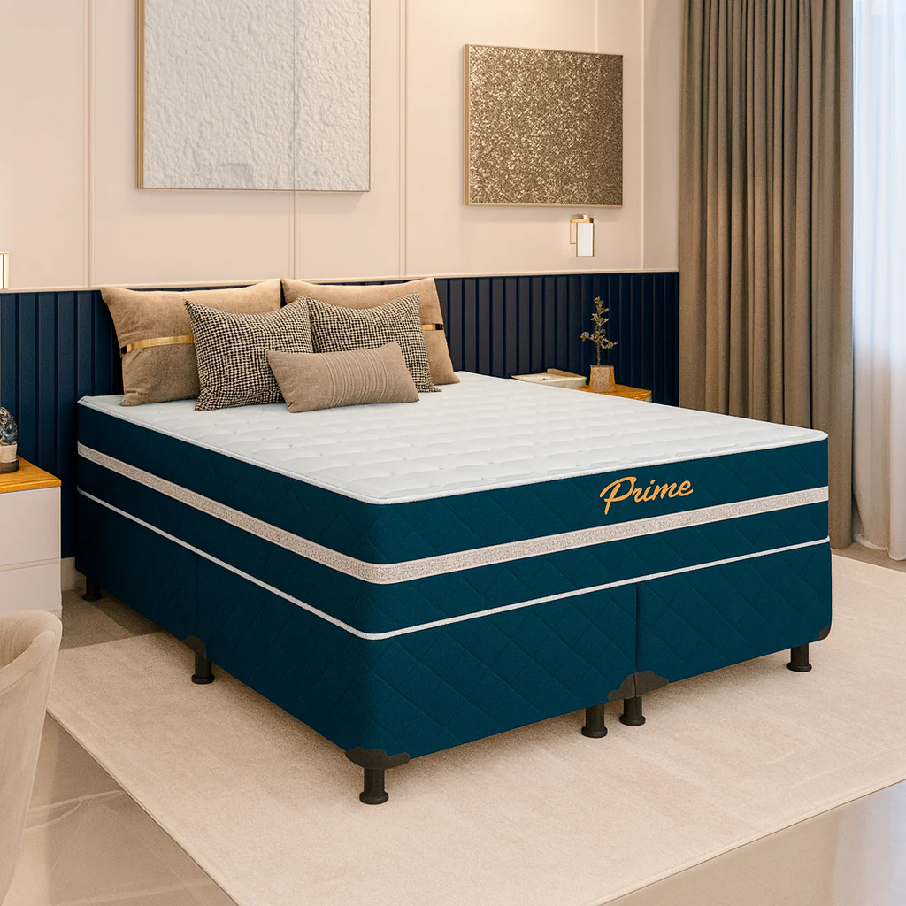 Cama Box Queen Prime (Colchão + Base) 158x198x60 Bacetto - Image 5