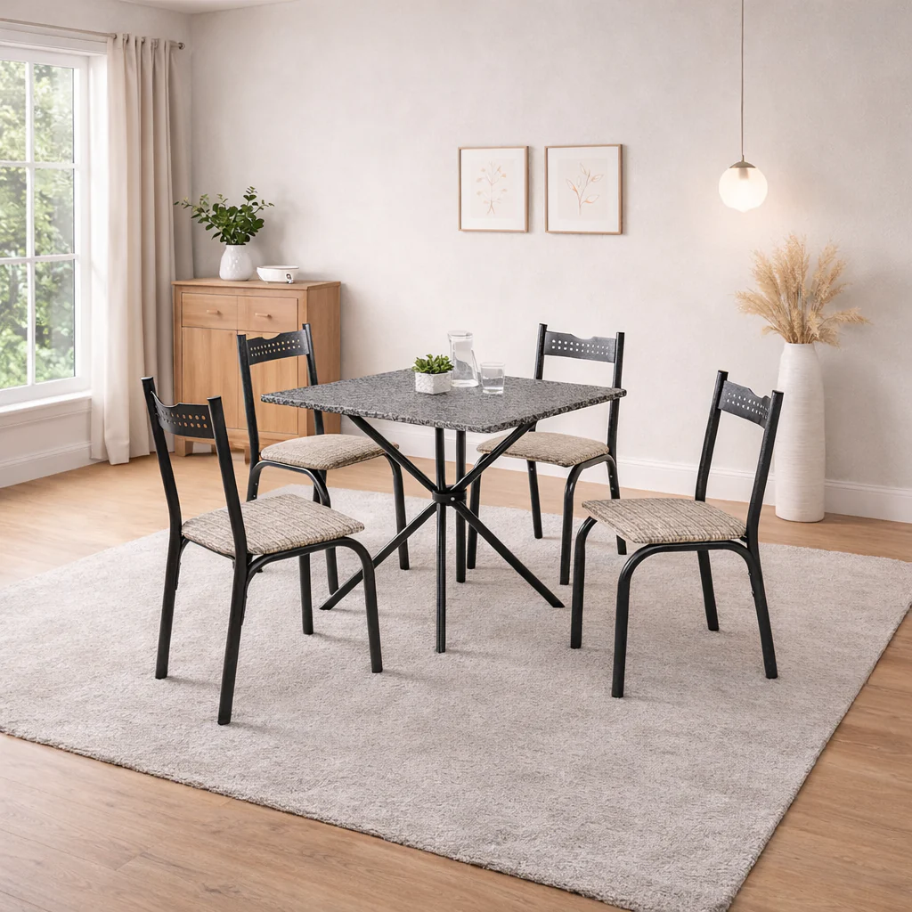 Conjunto De Mesa Com 4 Cadeiras Ciplafe - Image 6