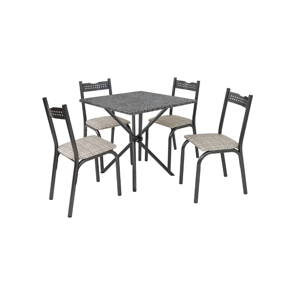 Conjunto De Mesa Com 4 Cadeiras Ciplafe - Image 7