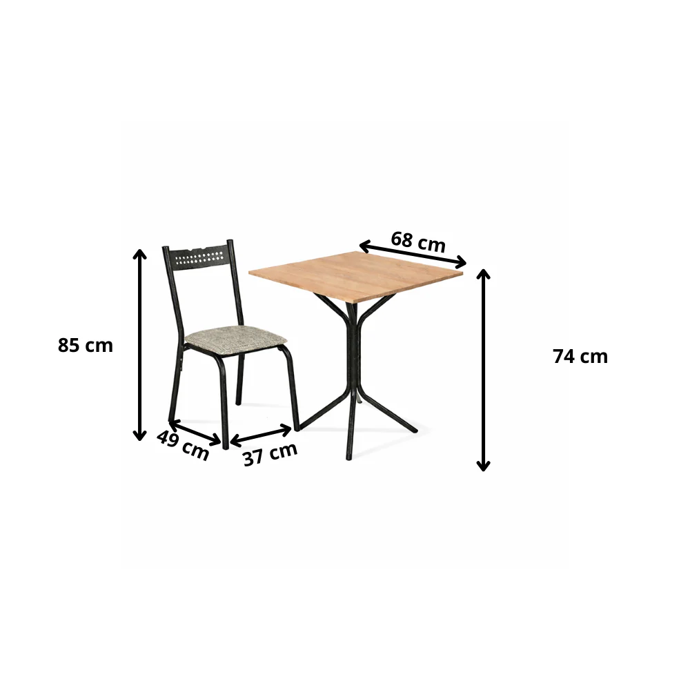 Conjunto De Mesa Com 4 Cadeiras Ciplafe - Image 10