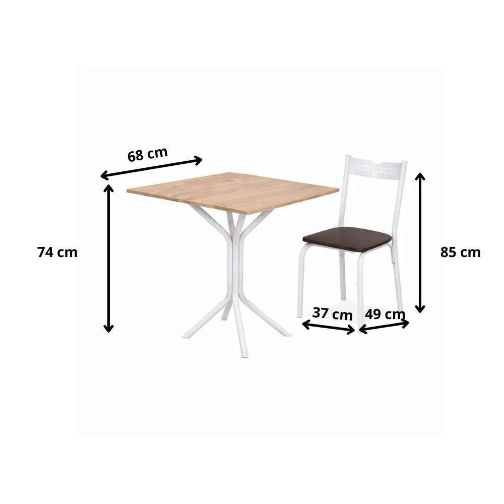 Conjunto De Mesa Com 4 Cadeiras Ciplafe - Image 5