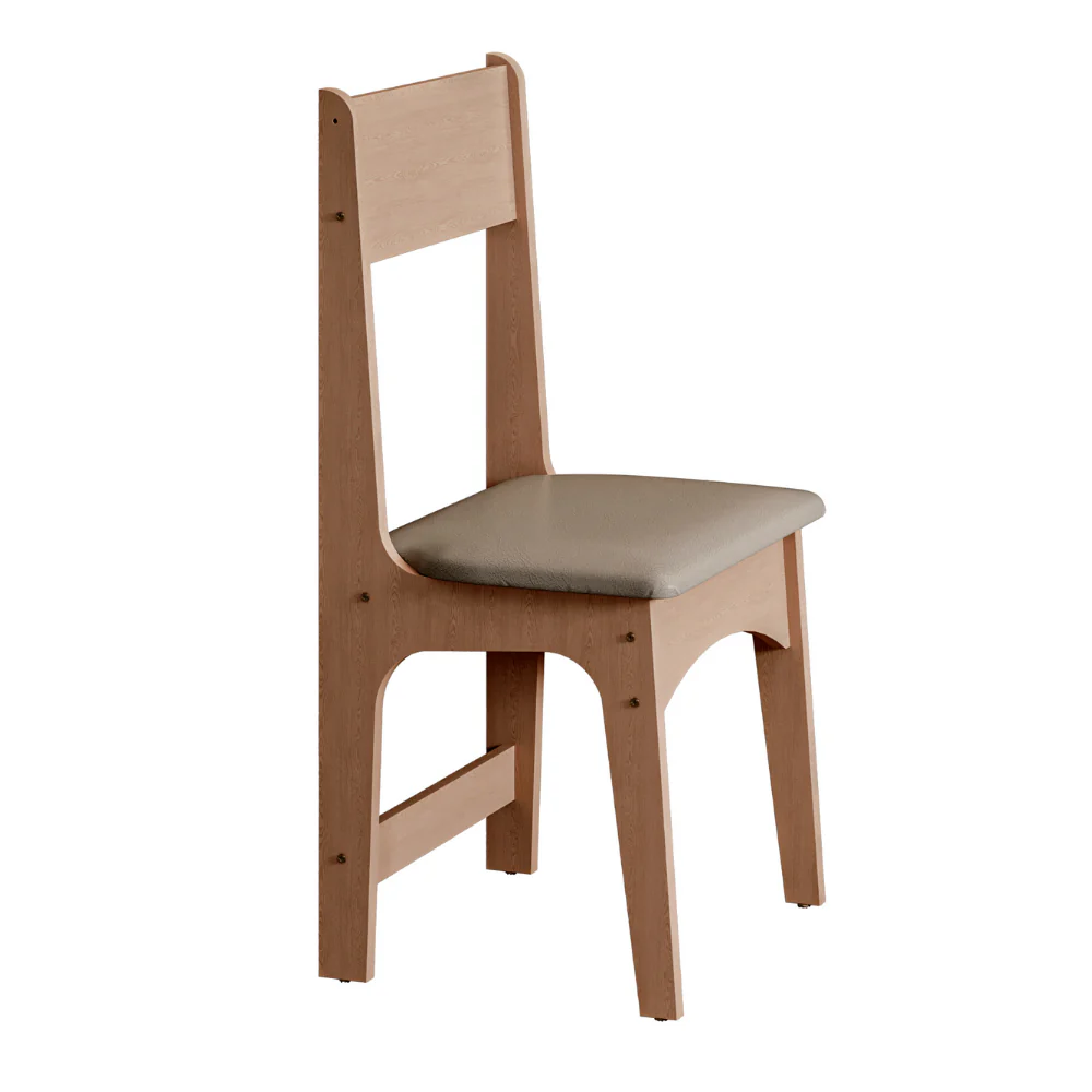 Conjunto De Mesa De Jantar 110X81cm Com 4 Cadeiras Luiza Sonetto - Image 4