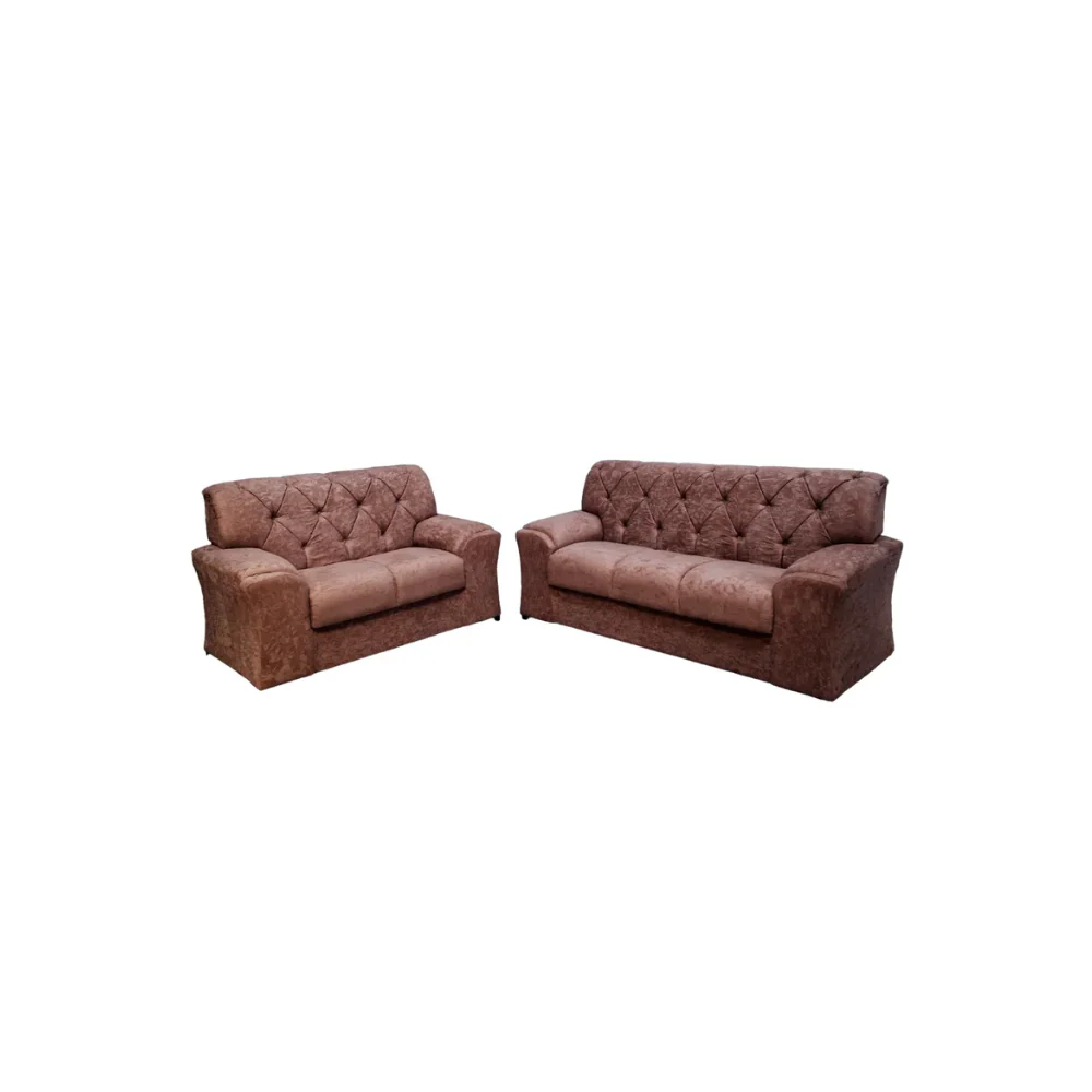 Conjunto de Sofá 2 e 3 Lugares Caribe Capitonê Masterflex - Image 3