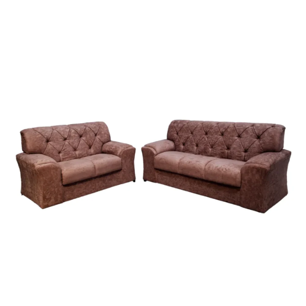Conjunto de Sofá 2 e 3 Lugares Caribe Capitonê Masterflex - Image 4