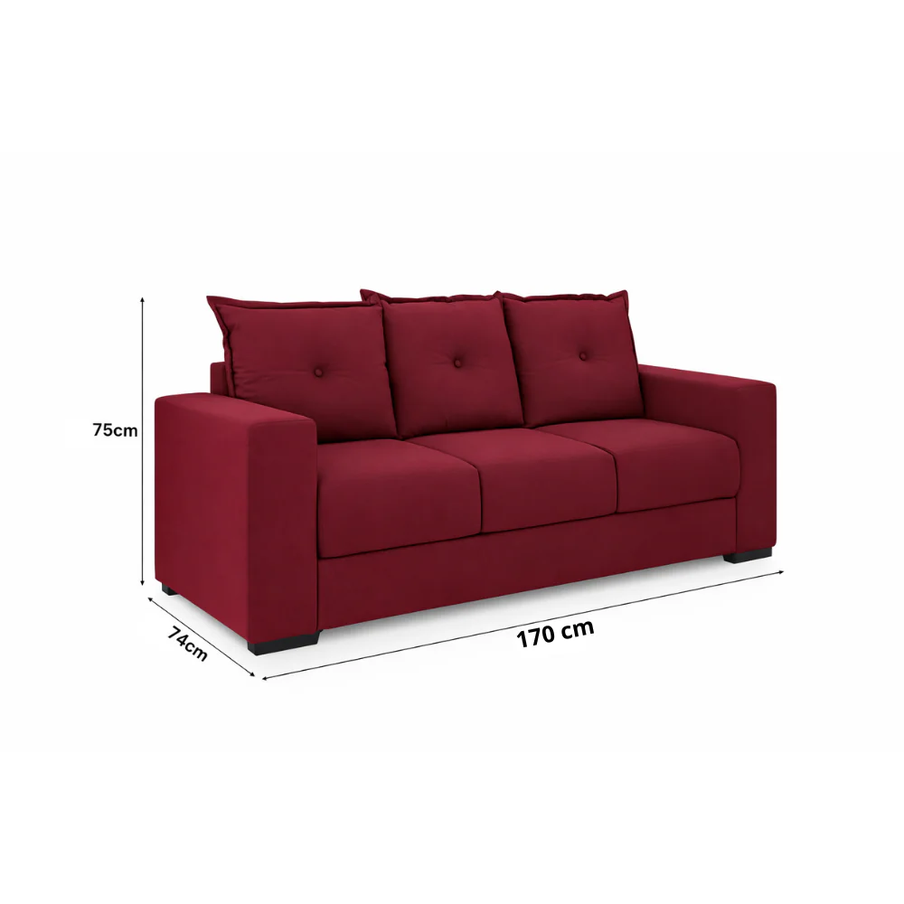 Conjunto de Sofá 3x2 Lugares Santa Catarina Bacetto - Image 10