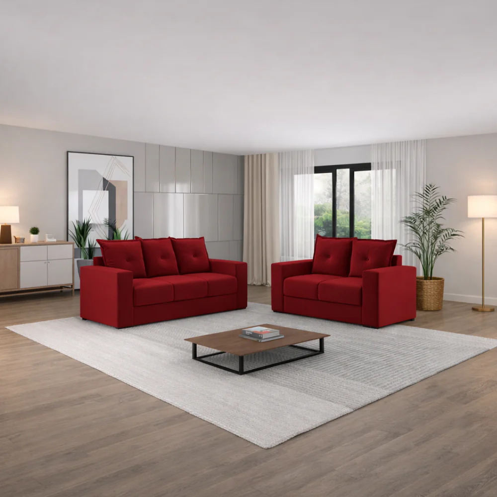 Conjunto de Sofá 3x2 Lugares Santa Catarina Bacetto - Image 6