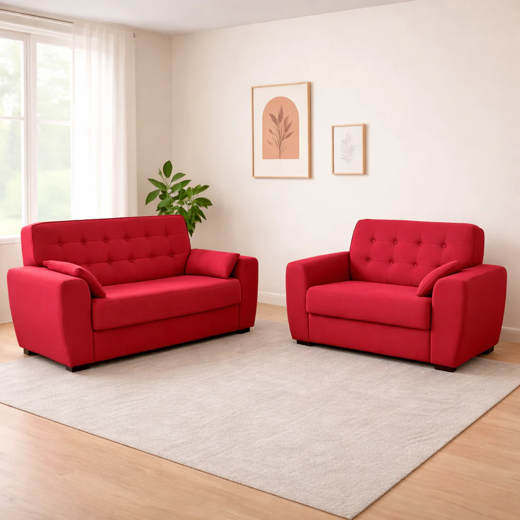Conjunto de Sofás 3 e 2 Lugares Berlim Masterflex - Image 4