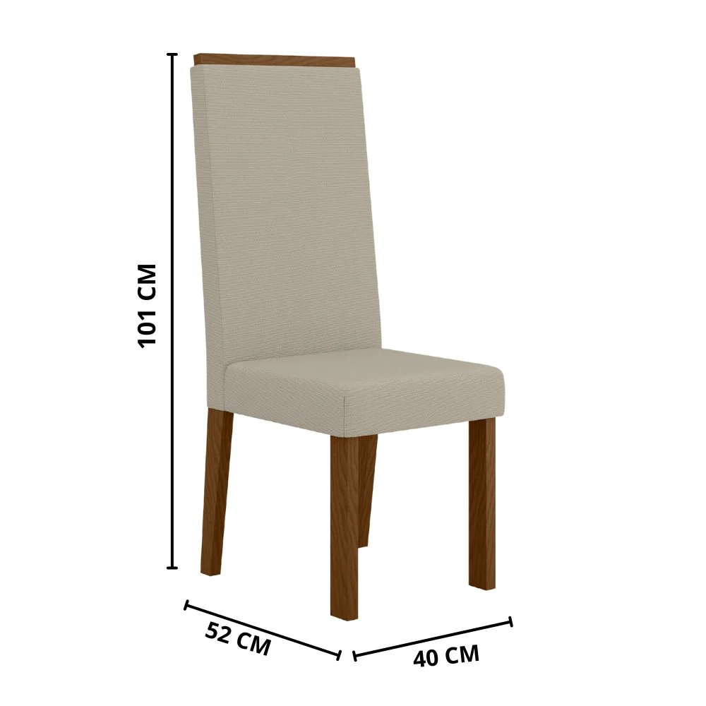 Conjunto Mesa de Jantar 90cm Redonda com 4 Cadeiras Livia Sonetto - Image 8